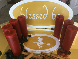 Element Candle Fire (casting circle blessed Moon charged)