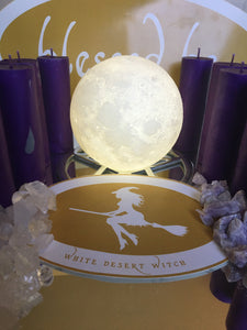Element Candle Spirit/Crown (casting circle blessed Moon charged)