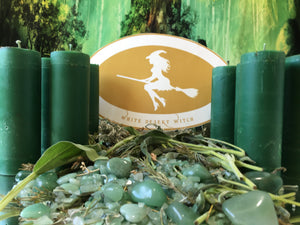 Element Candle Earth (casting circle blessed Moon charged)