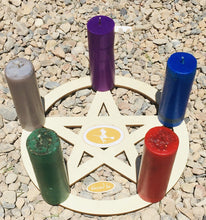 Element Candle Fire (casting circle blessed Moon charged)