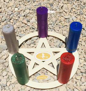Element Candle Fire (casting circle blessed Moon charged)