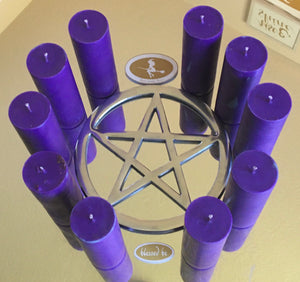 Element Candle Spirit/Crown (casting circle blessed Moon charged)