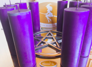 Element Candle Spirit/Crown (casting circle blessed Moon charged)