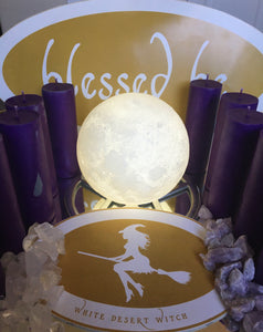 Element Candle Spirit/Crown (casting circle blessed Moon charged)