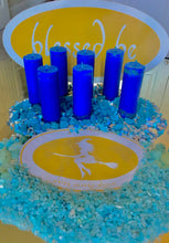 Element Candle Water (casting circle blessed Moon charged)