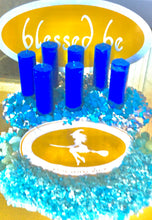 Element Candle Water (casting circle blessed Moon charged)