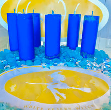 Element Candle Water (casting circle blessed Moon charged)