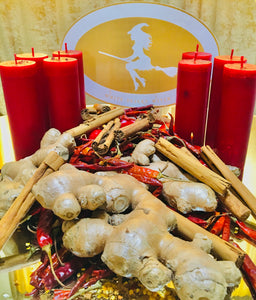 Element Candle Fire (casting circle blessed Moon charged)
