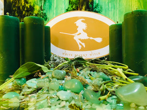 Element Candle Earth (casting circle blessed Moon charged)