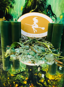 Element Candle Earth (casting circle blessed Moon charged)